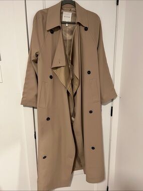 Avec les filles Beige Khaki Trench Coat - Classic Women's Coat
